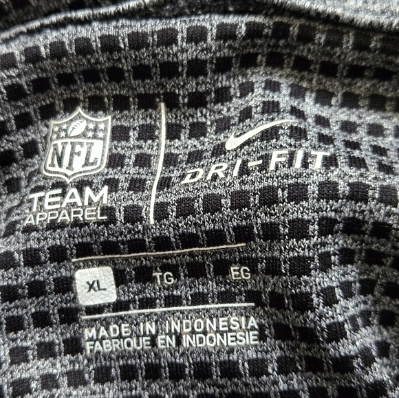 NFL New Orleans Saints Gray Nike Dri-FIT Funnel Neck Top. Size XL - Picture 9 of 10